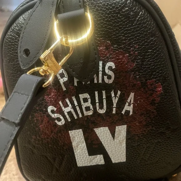 LVEE monogram logo embossed mini duffle bag or purse GORGEOUS 😱😱😍😍💕🔥 - Picture 2 of 10